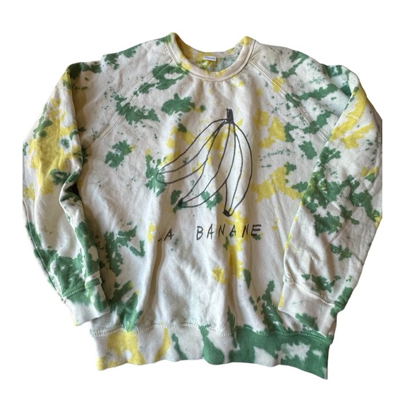 Clare V La Banane Tie-Dye Sweatshirt Size XS - Picture 3 of 8